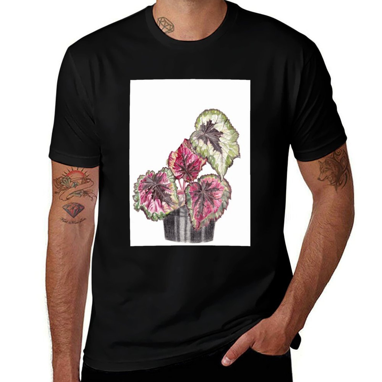 Begonia Rex - Camiseta Begonia Rex, Camiseta Elástica y