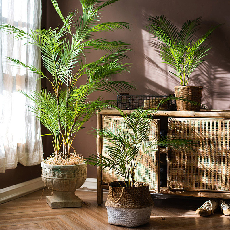 Dracaena Marginata - Palmera artificial grande de 125 cm,
