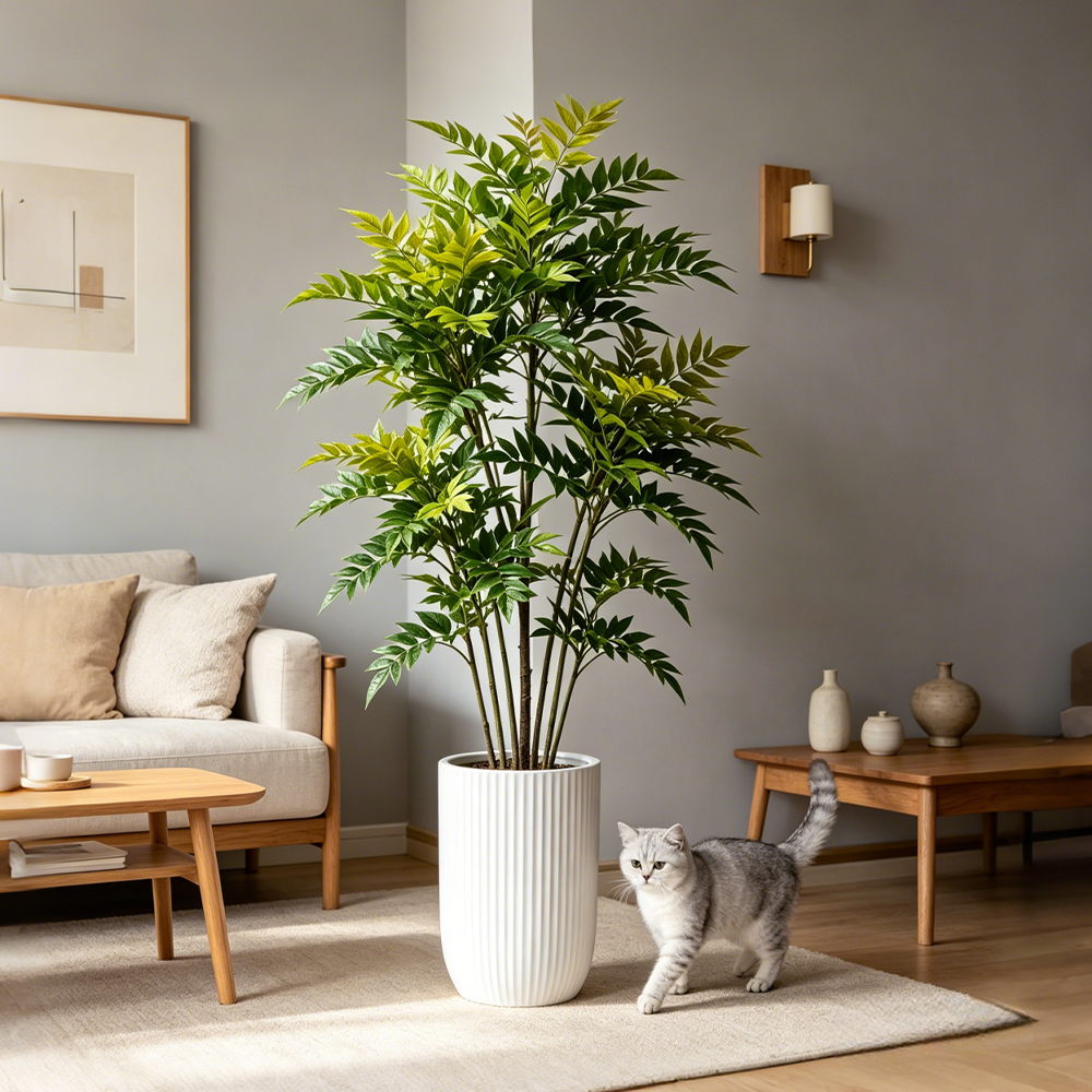 Plantas Artificiales de Nandin - Ficus Lyrata Tree reseña y precio